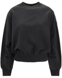 Moncler - Logo Embossed Crewneck Sweatshirt - Lyst