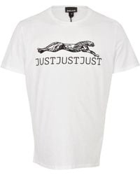 Just Cavalli - Printed T-Shirt - Lyst