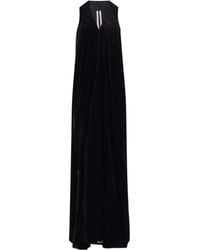 Rick Owens - Maxi Velvet Dress - Lyst