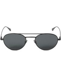 Saint Laurent - Round-Frame Double-Bridge Sunglasses - Lyst