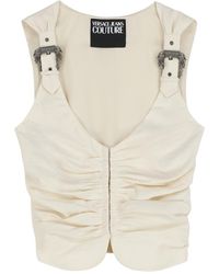 Versace Jeans Couture - Couture Gathered Top - Lyst