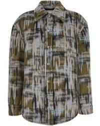 Bottega Veneta - Check Patterned Relaxed Fit Jacket - Lyst