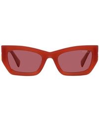 Miu Miu - Eyewear Rectangular Frame Sunglasses - Lyst