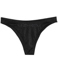 Frankie's Bikinis - Beaded-Logo Swim Trunks - Lyst