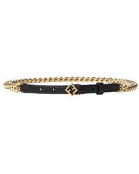 Fendi - Ff Diamonds Chain Leather Belt - Lyst