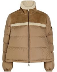 Moncler - Stand-Collar Patchwork Short Down Jacket - Lyst