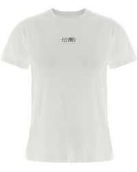 MM6 by Maison Margiela - Short-Sleeve Crewneck T-Shirt - Lyst
