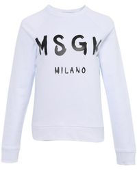MSGM - Logo Hoodie - Lyst