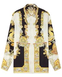 Versace - Shirt With 'Coral Theatre' Print - Lyst