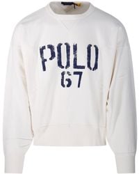 Polo Ralph Lauren - Ralph Lauren Logo Crewneck Sweatshirt - Lyst