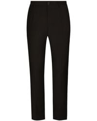 Dolce & Gabbana - Logo Pleated Dress Pants - Lyst