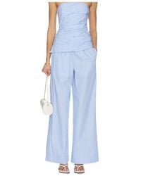 Jonathan Simkhai - Arden Striped Trousers - Lyst
