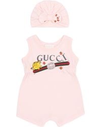 Gucci - Baby Two-Piece Gift Set With Print - Lyst