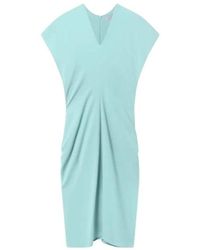 Stella McCartney - Draped V-Neck Midi Dress - Lyst