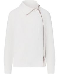Liu Jo - Wool Blend Sweater With Zip - Lyst