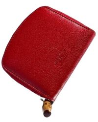 Gucci - Small Wallet With Bamboo - Lyst