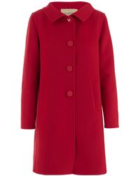 Valentino - Button-Up Long-Sleeved Coat - Lyst