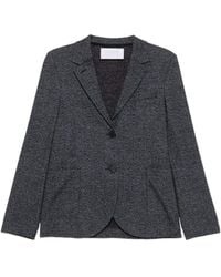 Harris Wharf London - Single-Breasted Herringbone Knit Blazer - Lyst