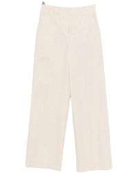 Peserico - Wide-Leg Pleated Pants - Lyst