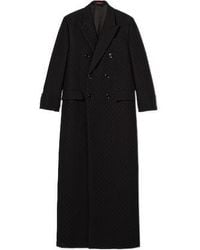Gucci - Gg Crêpe Double-Breasted Coat - Lyst