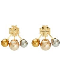 Tory Burch - Kira Post-Back Pearl Earrings - Lyst