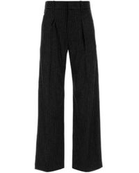 Isabel Marant - Embroidered Wool Blend Lisetta Pant - Lyst