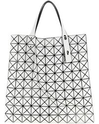 Issey Miyake - Geometric Patterned Top Handle Bag - Lyst