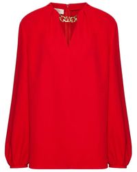 Valentino - Cady Couture Vlogo Chain Top - Lyst