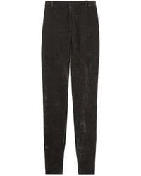 Gucci - Stretch Velvet Leggings - Lyst