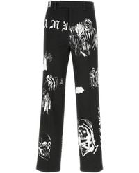 Amiri - Graphic-Printed Straight-Leg Pants - Lyst