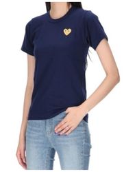 COMME DES GARÇONS PLAY - Round-Necked Logo T-Shirt - Lyst