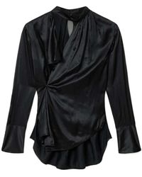 AllSaints - Pleated Top - Lyst