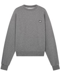Maison Kitsuné - Maison Kitsuné Fox Patch Crewneck Sweatshirt - Lyst