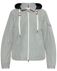 Moncler - Havas Striped Hooded Jacket - Lyst
