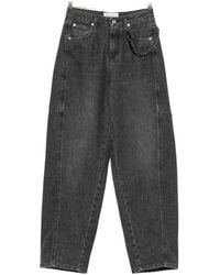 ERMANNO FIRENZE - Chain-Detail Denim Trousers - Lyst