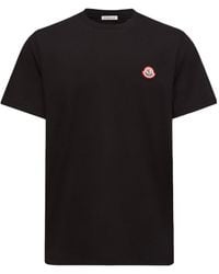 Moncler - Logo Cotton Jersey T-Shirt - Lyst