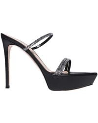 Gianvito Rossi - Canne Embellished Platform Sandals - Lyst