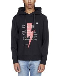 Neil Barrett - Thunderbolt-Print Hoodie - Lyst