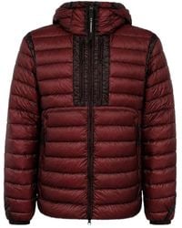 C.P. Company - Quilted Down Jacket With Goggle Details - Lyst