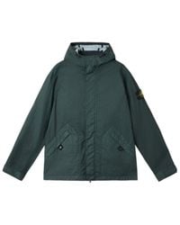 Stone Island - Compass Patch Hooded Jacket - Lyst