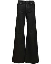 7 For All Mankind - Lotta Coated Wide-Leg Jeans - Lyst