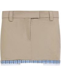 Miu Miu - Chino Miniskirt - Lyst