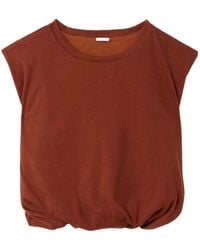 Johanna Ortiz - Gathered Jersey T-Shirt - Lyst