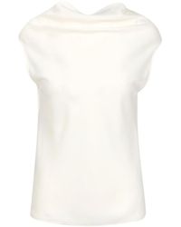 Philosophy Di Lorenzo Serafini - Drape Front Blouse - Lyst