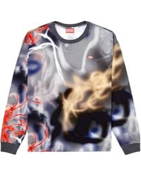 DIESEL - T-Boxt Ls V4 Long Sleeve Graphic T-Shirt - Lyst