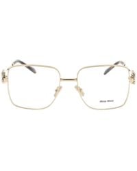 Miu Miu - Eyewear Square Frame Glasses - Lyst
