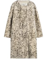 TOTEME - Totême Stracciatella Crewneck Shearling Coat - Lyst