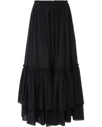 Chloé - Tiered Ruffled Maxi Skirt - Lyst