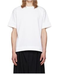 Simone Rocha - Crew Neck Rolled-Up T-Shirt - Lyst