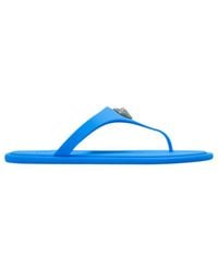 Versace - Alia Thong Strap Flat Sandals - Lyst